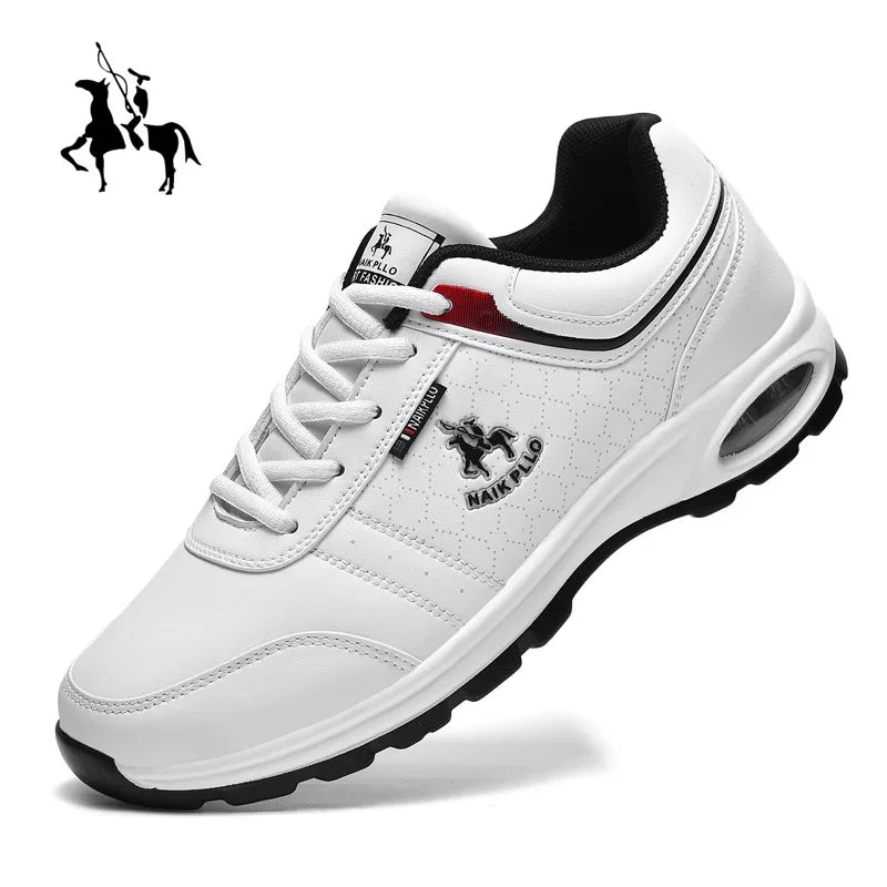 Leather Men Shoes Sneakers Trend Casual Breathable Leisure Male Sneakers Non-Slip Footwear Vulcanized Shoes For Men