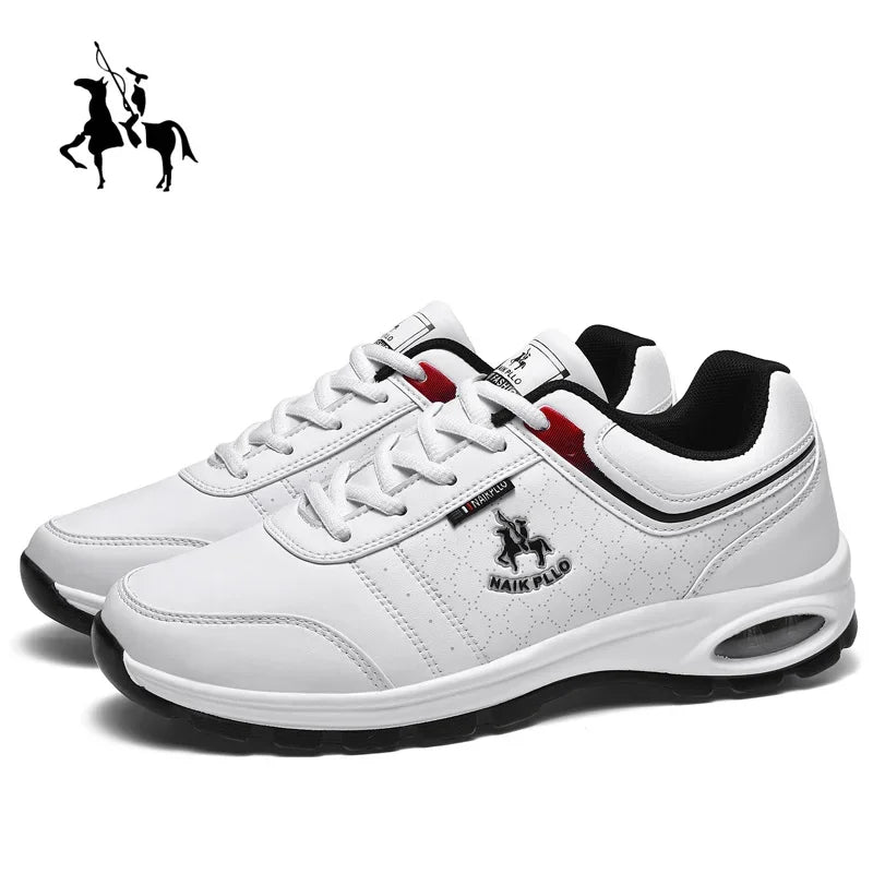 Leather Men Shoes Sneakers Trend Casual Breathable Leisure Male Sneakers Non-Slip Footwear Vulcanized Shoes For Men