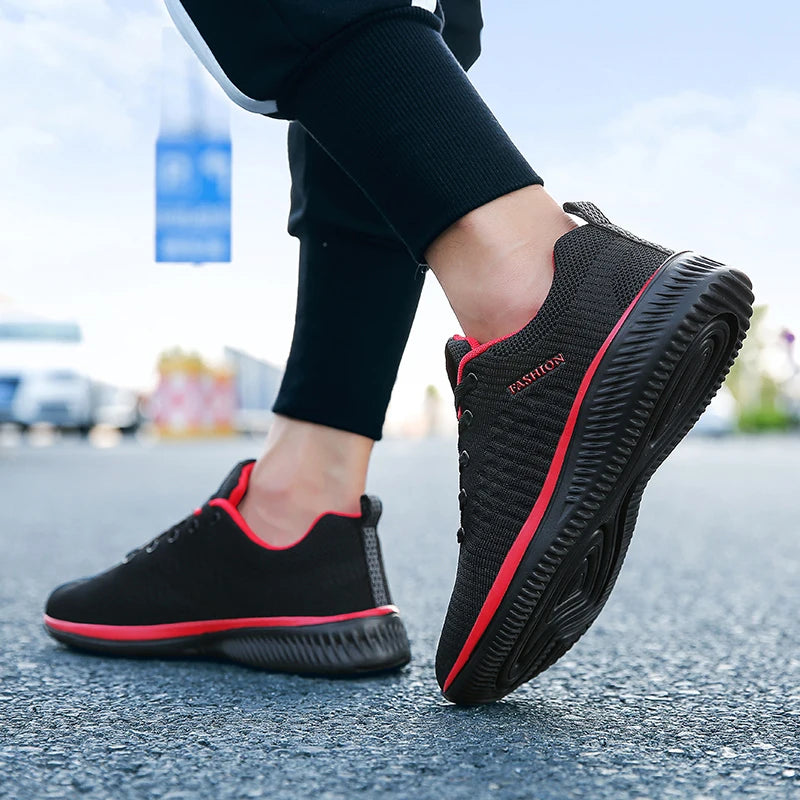 Men Sport Shoes Breathable Lightweight Running Sneakers Walking Casual Breathable Shoes Non-slip Comfortable Men Shoes Fashion