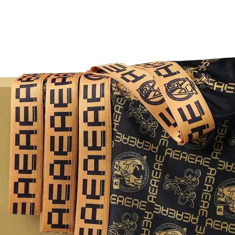 4pcs/set Men's Underwear Sexy Boxer Antibacterial Breathable Print Men Boxer Shorts New Style Boys Thin Flat Corner Panties