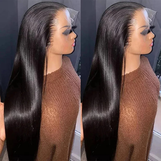 Brazilian Hair 13X5X1 T Part Lace Front Wigs Bone Straight Lace Front Wigs For Women Middle Part Straight 100% Human Hair Wigs