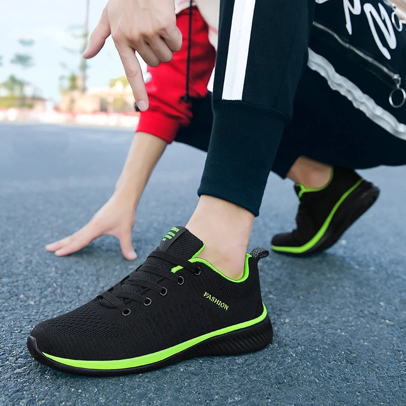 Men Sport Shoes Breathable Lightweight Running Sneakers Walking Casual Breathable Shoes Non-slip Comfortable Men Shoes Fashion