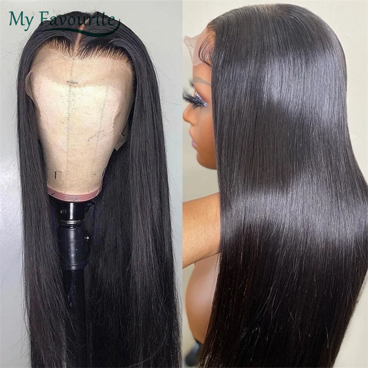 13X6 HD Lace Frontal Wig Human Hair Straight 4x4 Lace Closure Wigs 11A Brazilian Virgin Human Hair Wigs For Women 180 Density