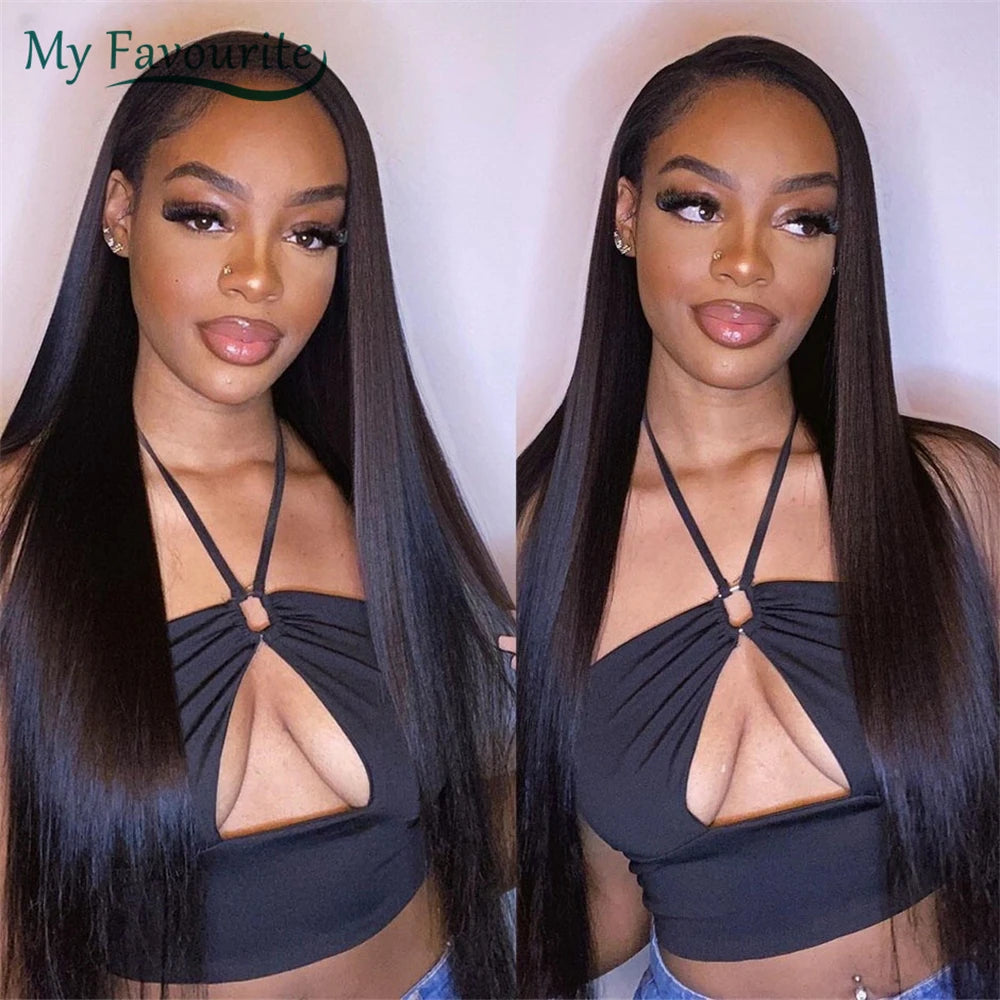 13X6 HD Lace Frontal Wig Human Hair Straight 4x4 Lace Closure Wigs 11A Brazilian Virgin Human Hair Wigs For Women 180 Density