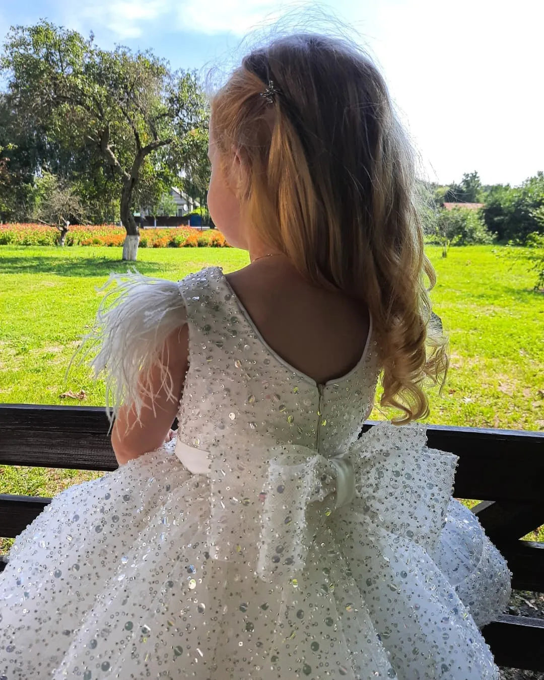 Meet Romance Vintage Princess Lace Tulle Flower Girls Dress for Kid Child Wedding Party Juniorbridesmaid Maxi Ball Gown Evening