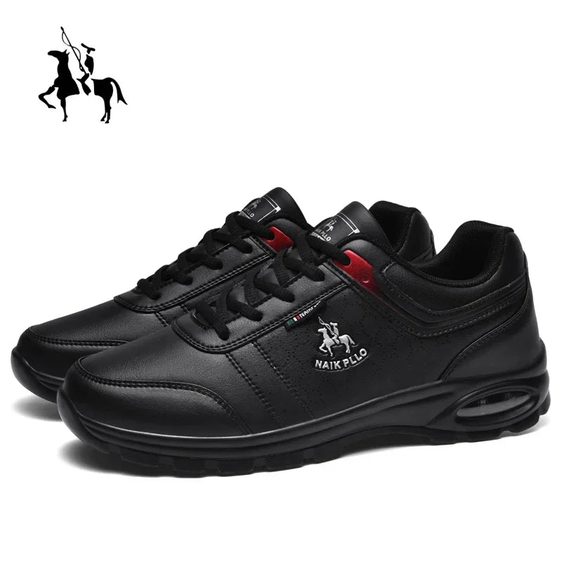 Leather Men Shoes Sneakers Trend Casual Breathable Leisure Male Sneakers Non-Slip Footwear Vulcanized Shoes For Men