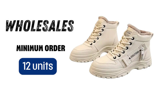 Women'S Winter Boots - Slip-On/Lace-Up Closure, Cushioned Insole & Non-Slip Rubber Sole - All-Season Cold Weather Shoes - Black/White