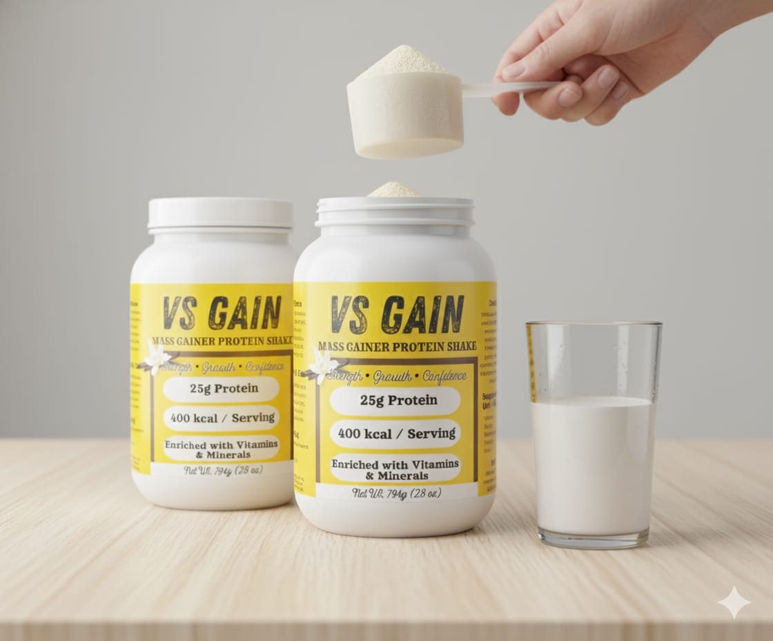 VS Gain – Natural Protein Powder for Healthy Weight Gain, Strength & Energy
